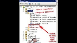 How To Reset AND Change SQL Any User Password..