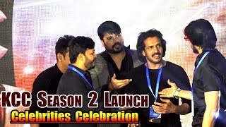 Shivrajkumar,Upendra,Sudeep \u0026 Ganesh Counter Dialouges and Funny Talk at KCC Season 2 Launch | KCC |