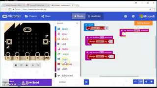 Microbit Variables Counter Project