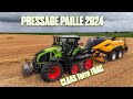 😱 TRACTEUR à CHENILLES au PRESSAGE de la PAILLE 2024 ! 🌾