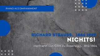 R.Strauss /Nichts!, accompaniment