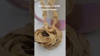 First new color of 2025 - Creamy Coffee  pollysplace.etsy.com #pollysplace #ribbon #crafts