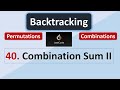 Leetcode 40 |  Combination Sum II