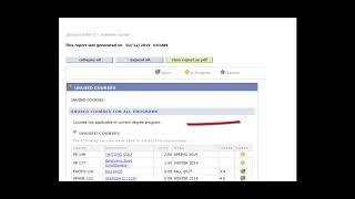 Accessing Your Academic Advising Report