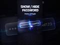 Show / Hide Password Using JavaScript | Easy Form Trick 👁️ #coding #shorts