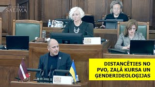 Distancēties no PVO, Zaļā kursa un ģenderideoloģijas. Mārcis Jencītis. 30.01.2025.