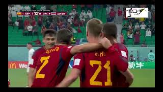 Spain vs Costa Rica ( First Goal - dani almo ) world cup 2022