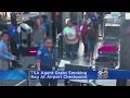 TSA Agent Grabs Smoking Bar At Airport Checkpoint