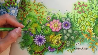 SECRET GARDEN | Prince Frog's Magical Pond | Coloring With Colored Pencils