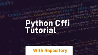 python cffi tutorial