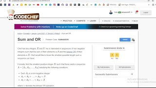 Sum and OR Problem Code: SUMANDOR