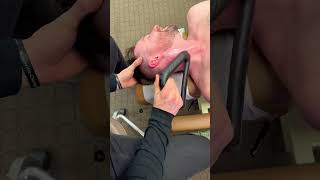 Neck Scraping when you don’t like your neck touched 😱 #neckpain #painrelief #scraping #chiro