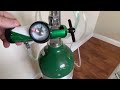 PORTABLE OXYGEN TANK SETUP