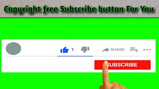 Green screen // Green Screen Subscribe Button Animated Top 4 / By Kanak Hira / #Greenscreen