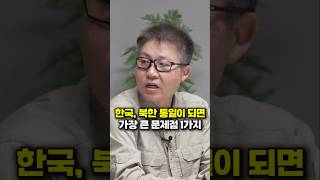 한국, 북한 통일이 되면 가장 큰 문제점 1가지 (김대영 군사평론가) #shorts