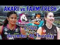 AKARI vs FARM FRESH I LIVE SCOREBOARD PLAY-BY-PLAY & PLAYERS STATISTICS