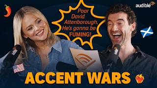 Emily Atack and Stuart Martin read snippets from their new audiobook - in accents! 🌶️🤪 | Audible UK