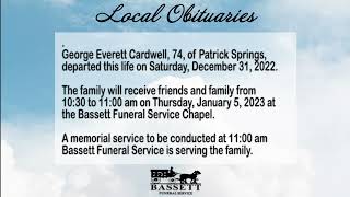 Obits for January 4, 2023