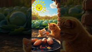 Meow. The life of a Farmer Cat. #starglow #ai #sunshine #farming #cute #shots  #youtubeshorts