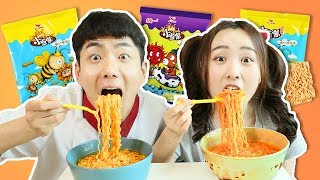 干脆面煮了会好吃吗？Food Challenge | 伶可兄弟[Kunkun Toys Show]