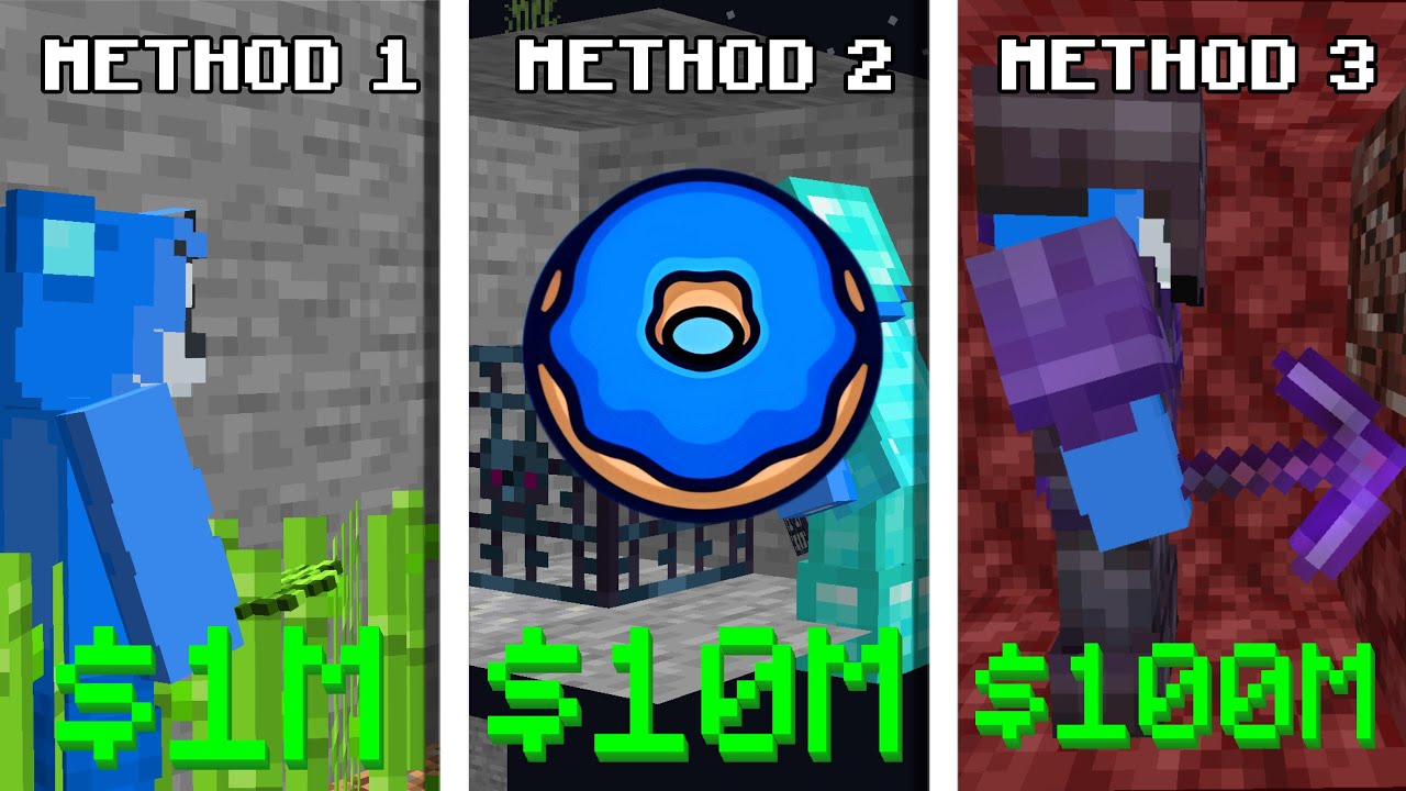 I Tested The Best Money Making Methods On Donut Smp Youtube