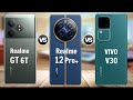 Realme GT 6T vs Realme 12 Pro+ vs VIVO V30 5G || Full Specs Comparison