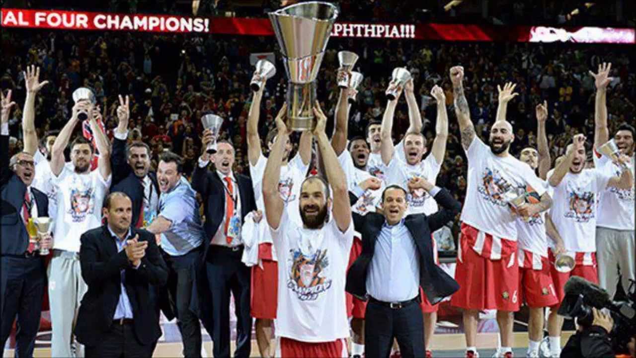 Olympiacos B.C - London 2013 The Repeat European Champions 2013- - YouTube