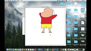 making the shinchan by using python coding