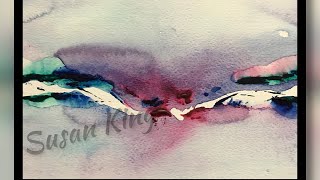 725 How to do an Abstract Landscape Watercolour ~ Art By Susan King