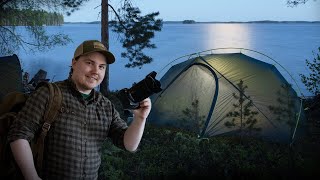 Tent Camping on a Beautiful Lakeshore | Relaxing moments, Trangia cooking & Wildlife