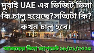 দুবাই UAE এর ভিজিট ভিসা কি চালু হয়েছে?||সত্যিটা কি?কবে চালু হবে||Dubai visa update||Arif Hossain.