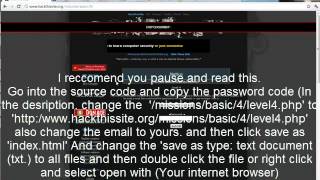 Hackthissite.org - Basic 1-4 - Tutorial