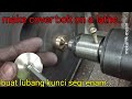 How To Make Cover Bolt on a Lathe | DIY Rotary Broaching Hexagon | Buat Baut Kepala Lubang Segi Enam