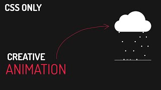 Html CSS Rainy Cloud Animation Effects @royaltutorials354