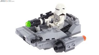 LEGO Star Wars First Order Snowspeeder Microfighter review! 75126