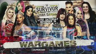 WWE Survivor Series WarGames 2022 Team Bianca vs Team Bayley Official Match Card V2