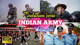 Indian army whatsapp status tamil | Snehithane remix whatsapp status | Pravin army cutz