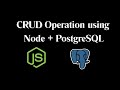 Node.js & PostgreSQL CRUD Tutorial with Prisma ORM | Express API + Postman Testing