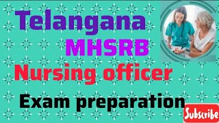 Telangana staff nurse exam preparation