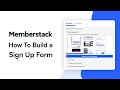 How To Build a Custom Signup Form in Webflow | Memberstack Tutorial