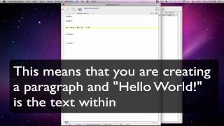HTML #1 - Hello World (First Script)