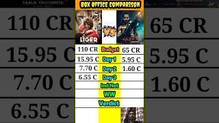 Liger vs Agent movie box office collection comparison shorts।।