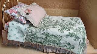 Dress Shop DOLLHOUSE BED with BED SKIRT Plus Episode 10 of W.H.A.T. DOLLS-1st KISS