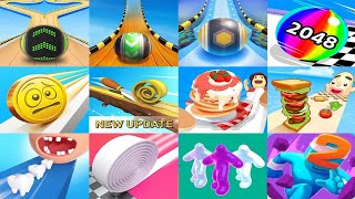 Going Ball | Pancake Run | Sandwich Runner | Spiral Roll - New Gameplay @LittleMoviesGamesFun