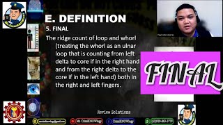FINAL | Fingerprint Classification Formula