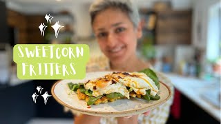 New series - Quick Lunch Ideas | SWEETCORN FRITTERS AND EGGS | Food with Chetna