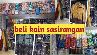 Beli kain sasirangan untuk seragam kerja di Pasar Sudimampir