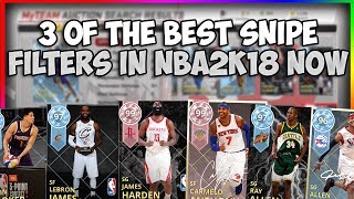 NBA2K18 MYTEAM 3 NEW SNIPE FILTERS - LOW MT, AND HIGH MT FILTERS - HOW TO MAKE MT EASILY NBA2K18
