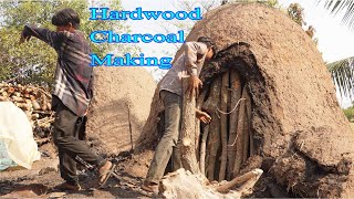 How To Make Charcoal From Wood || Hardwood Charcoal Making [ Khmer rural post ]