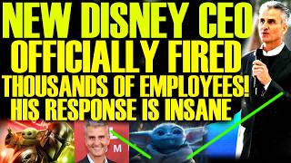 It's Official! New Disney CEO JUST FIRED THOUSANDS! & His Response Is Totally INSANE!
